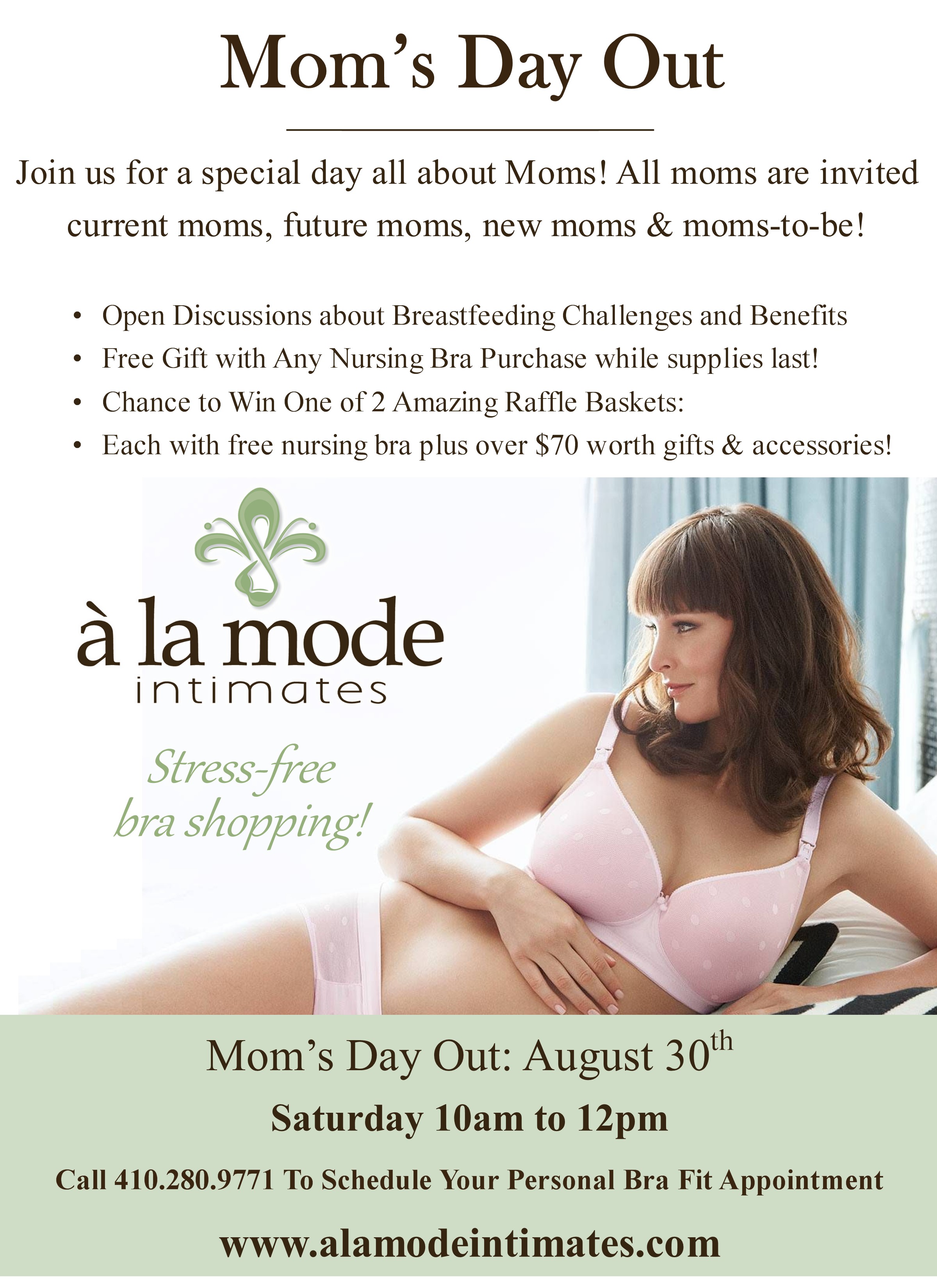 Moms Day Out Event Lactation Nursing Breastfeeding Health
