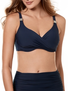 Wrap Front Bikini Top D & Up with Hidden Underwire